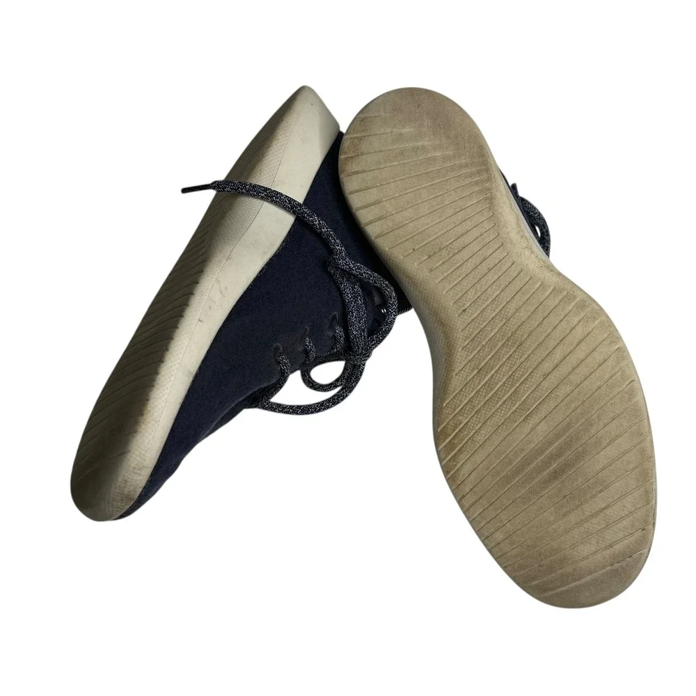 Allbirds Wool‎ Runner Men's Sneakers Navy Blue Lace Up Comfort Shoes Size 8
